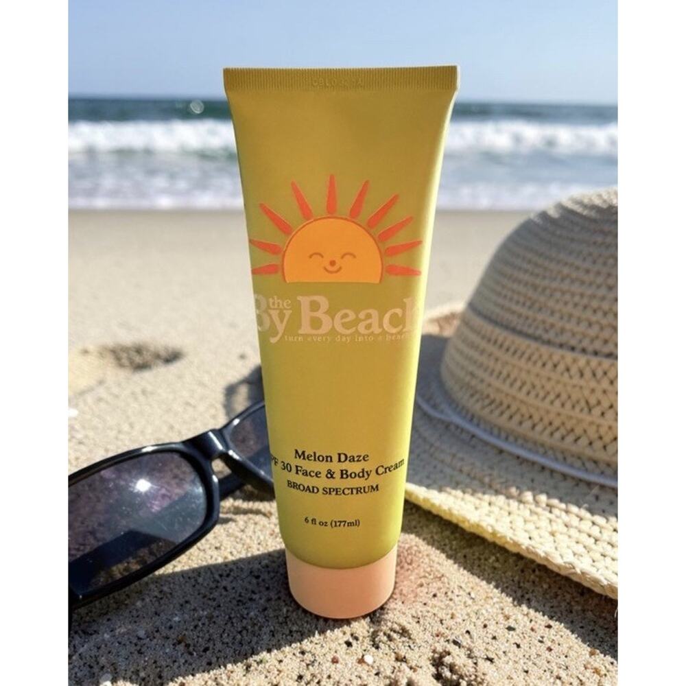 BY THE BEACH Melon Daze SPF 30 Face & Body Cream 6 Fl Oz / 177 mL NEW/SEALED